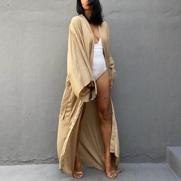 SandStone Washed Cotton Maxi Duster/ Kimono
$89 $89 - Picture 2 of 6
